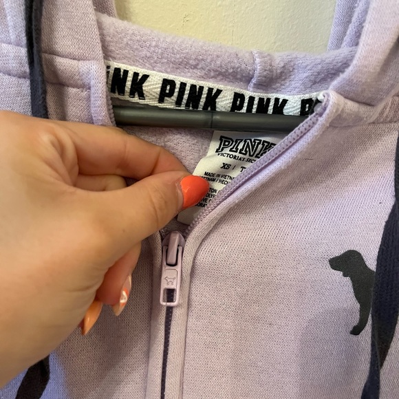 PINK Pastel Purple Hoodie - Picture 3 of 5